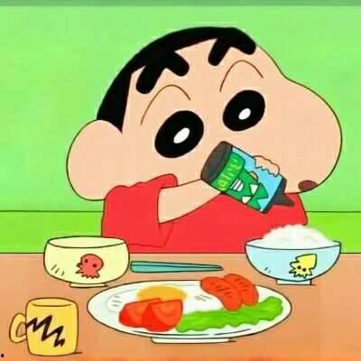 蜡笔小新吃蜜瓜